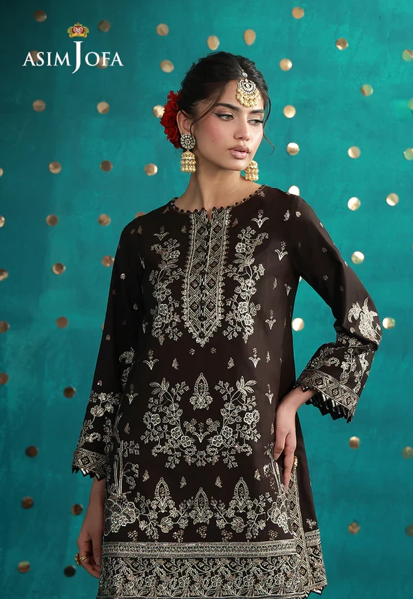 Embroidered Boski Silk - AJULFB-04-UNS
