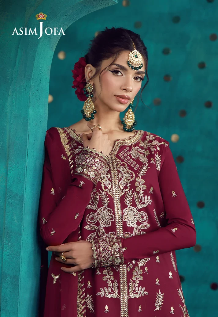 Embroidered Boski Silk - AJULFB-08-UNS