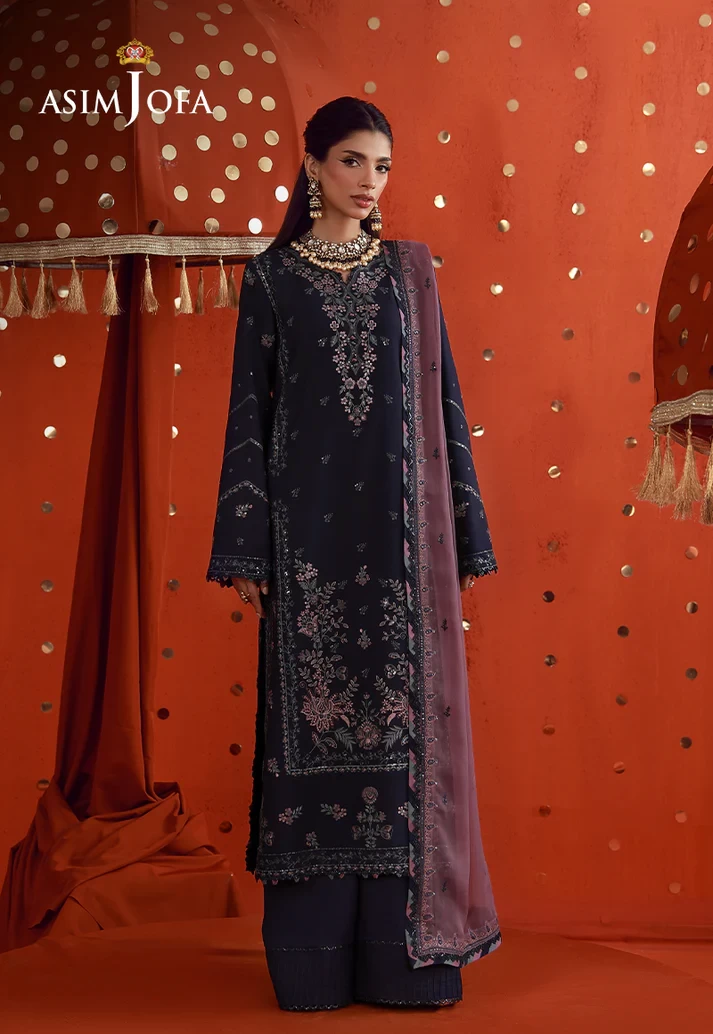 AJULFB-05 Embroidered Boski Silk - AJULFB-05-UNS
