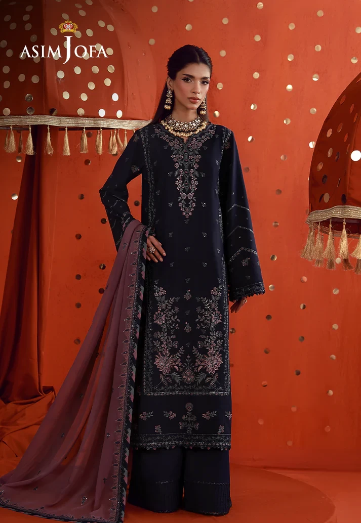 AJULFB-05 Embroidered Boski Silk - AJULFB-05-UNS