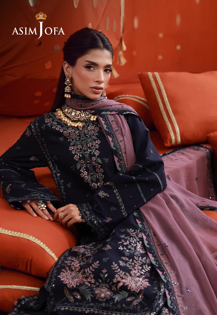 AJULFB-05 Embroidered Boski Silk - AJULFB-05-UNS