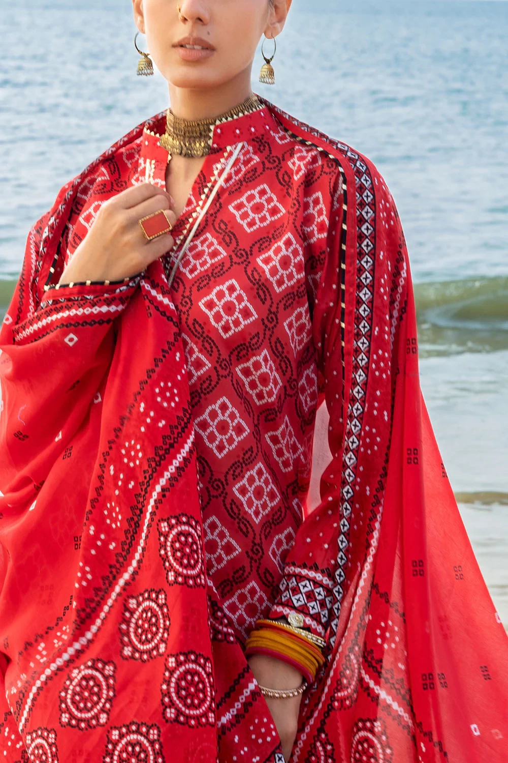 3 Piece Printed Lawn Suit CL-62032 B - W-FB-CHU-26-453025