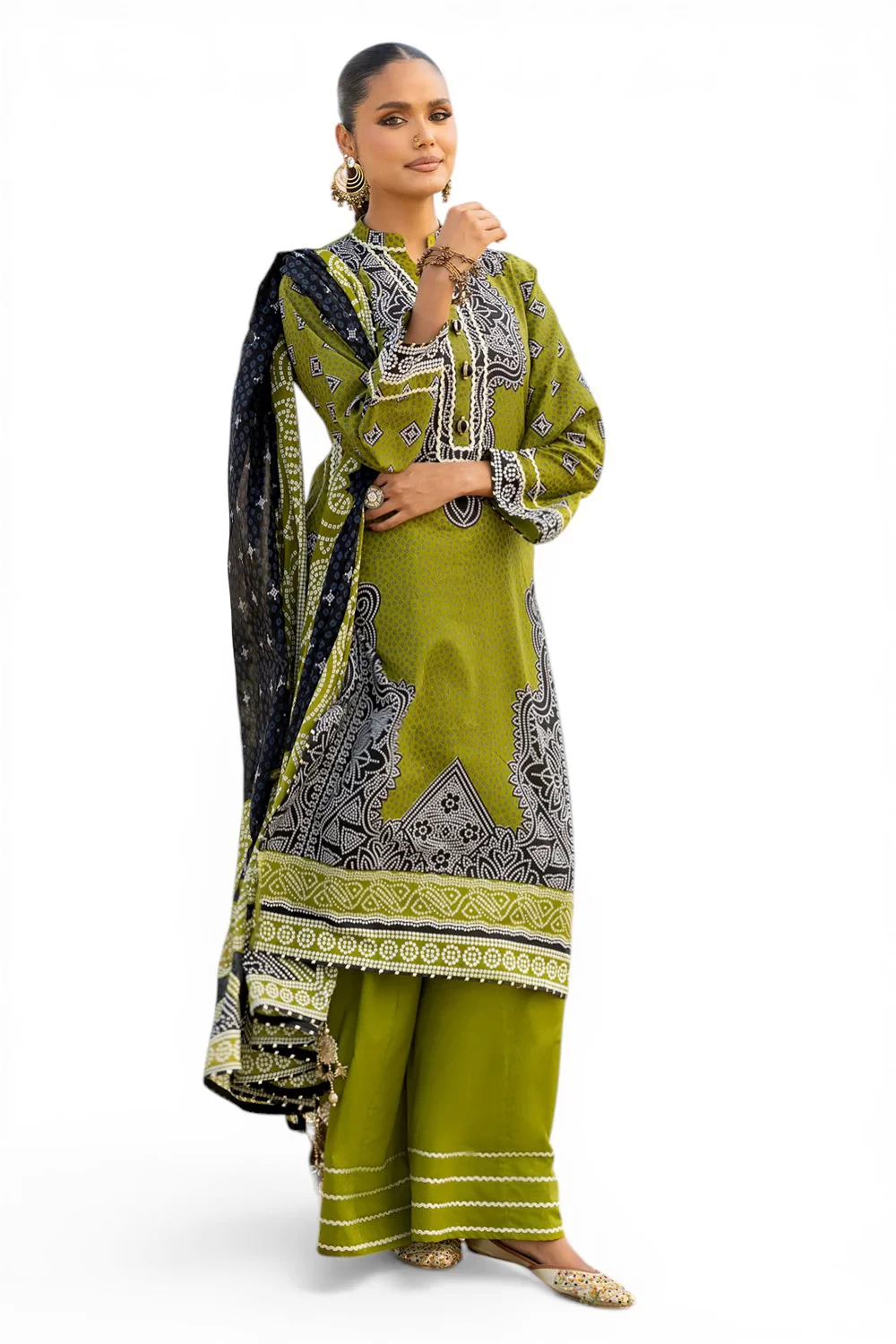 3 Piece Printed Lawn Suit CL-62061 A - W-FB-CHU-26-453022