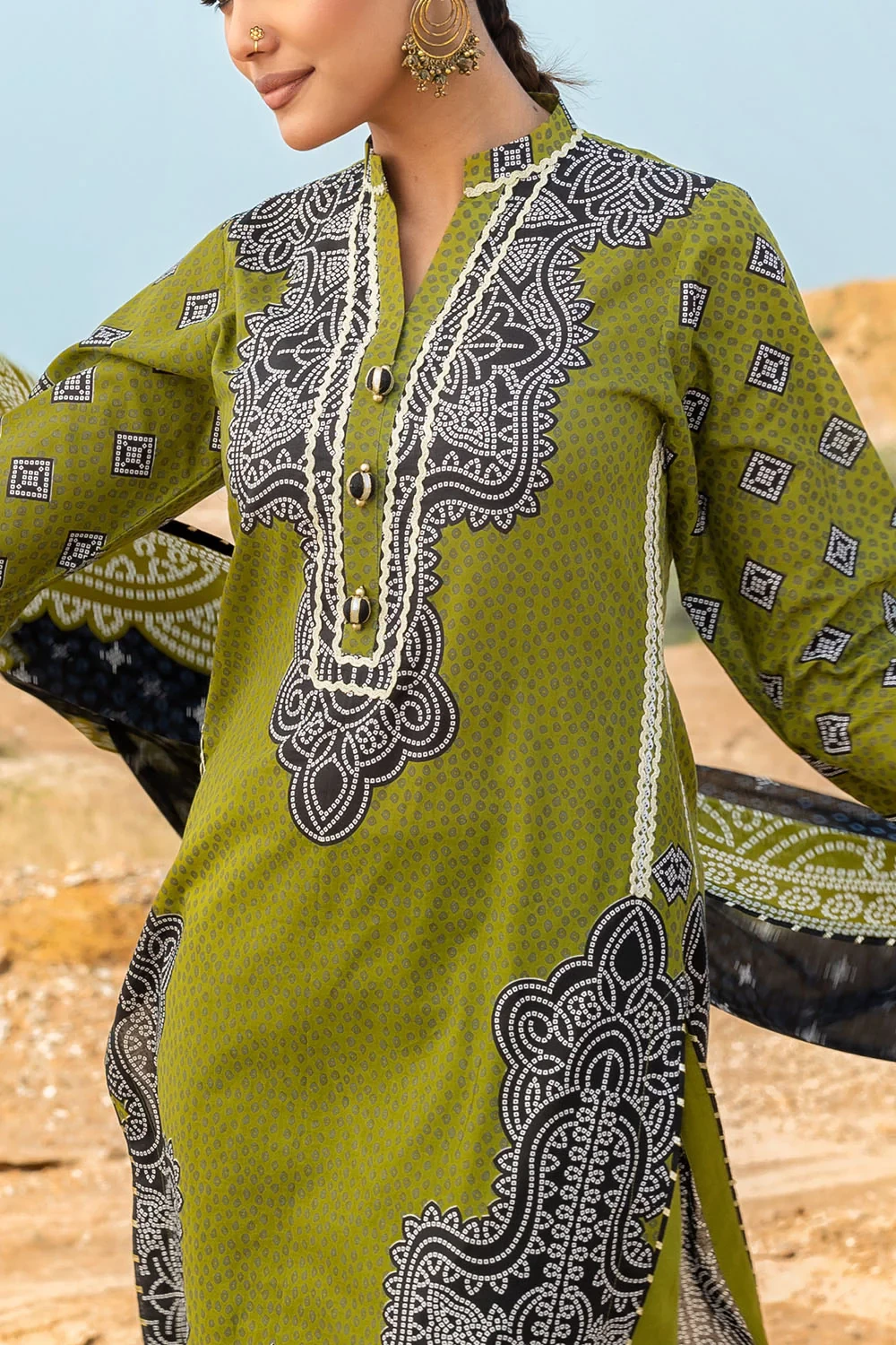 3 Piece Printed Lawn Suit CL-62061 A - W-FB-CHU-26-453022