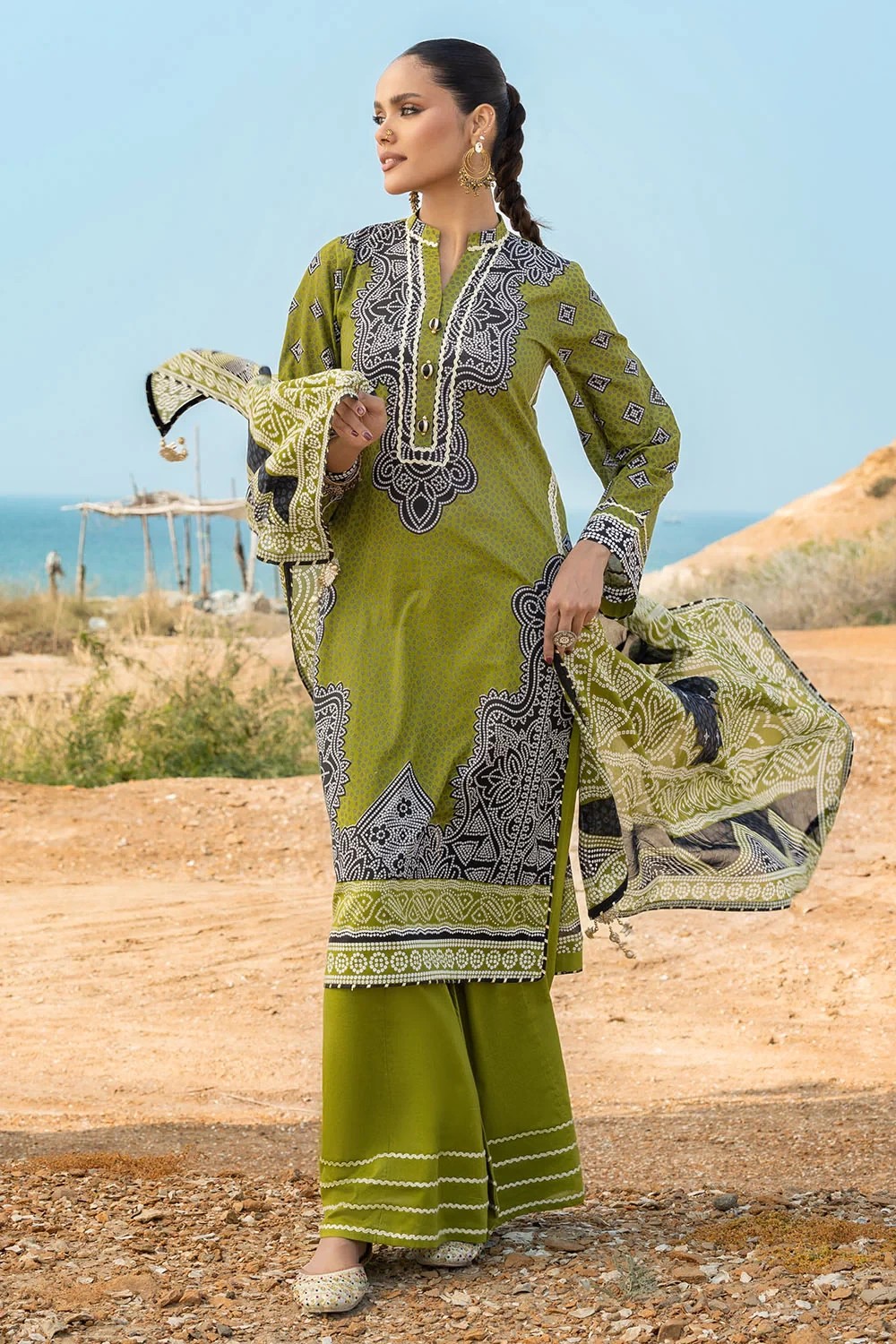 3 Piece Printed Lawn Suit CL-62061 A - W-FB-CHU-26-453022