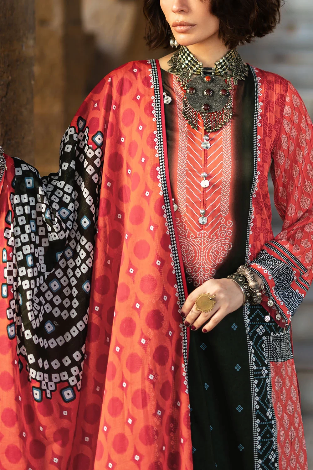 3 Piece Printed Lawn Suit CL-62148 A - W-FB-CHU-26-455492