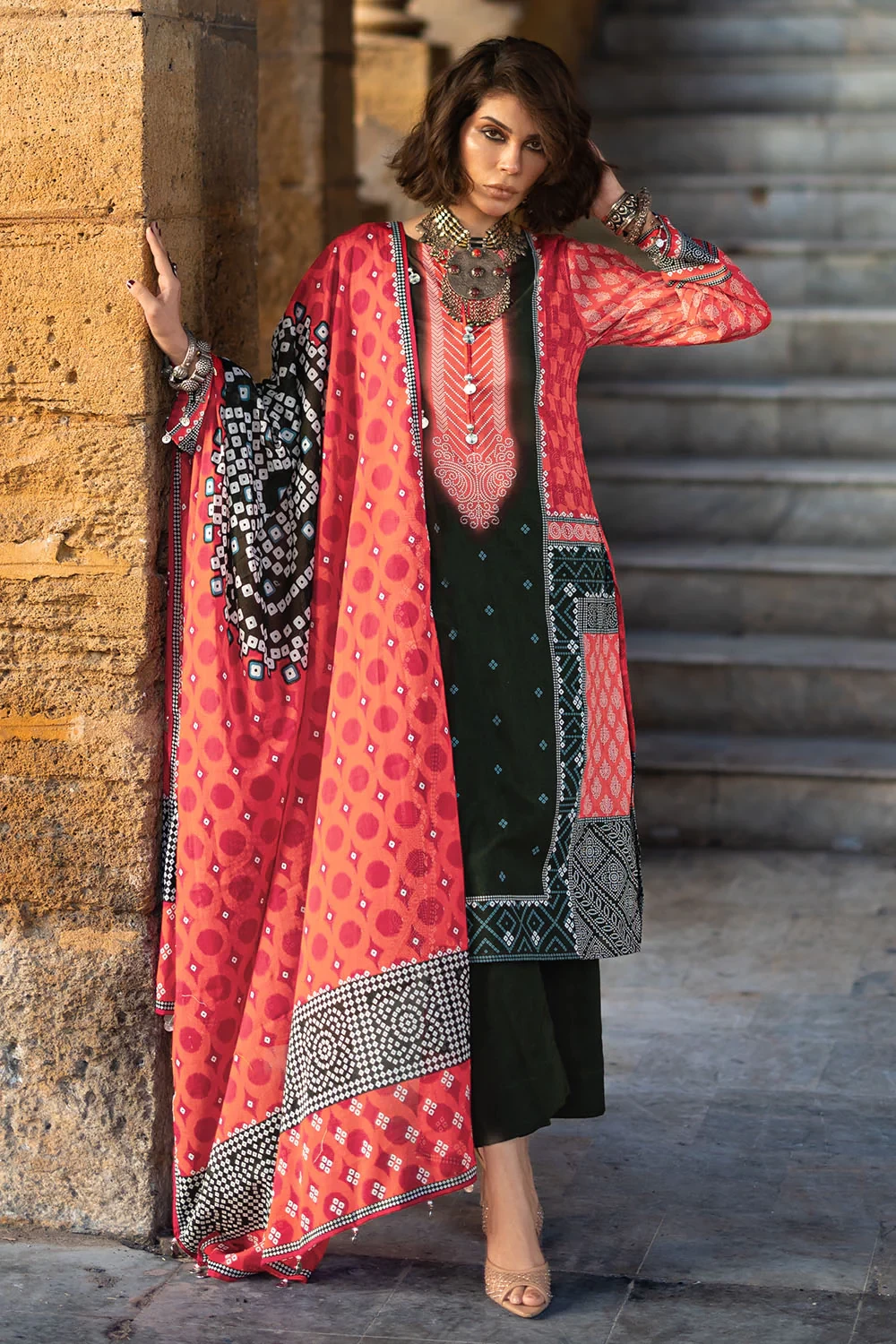 3 Piece Printed Lawn Suit CL-62148 A - W-FB-CHU-26-455492