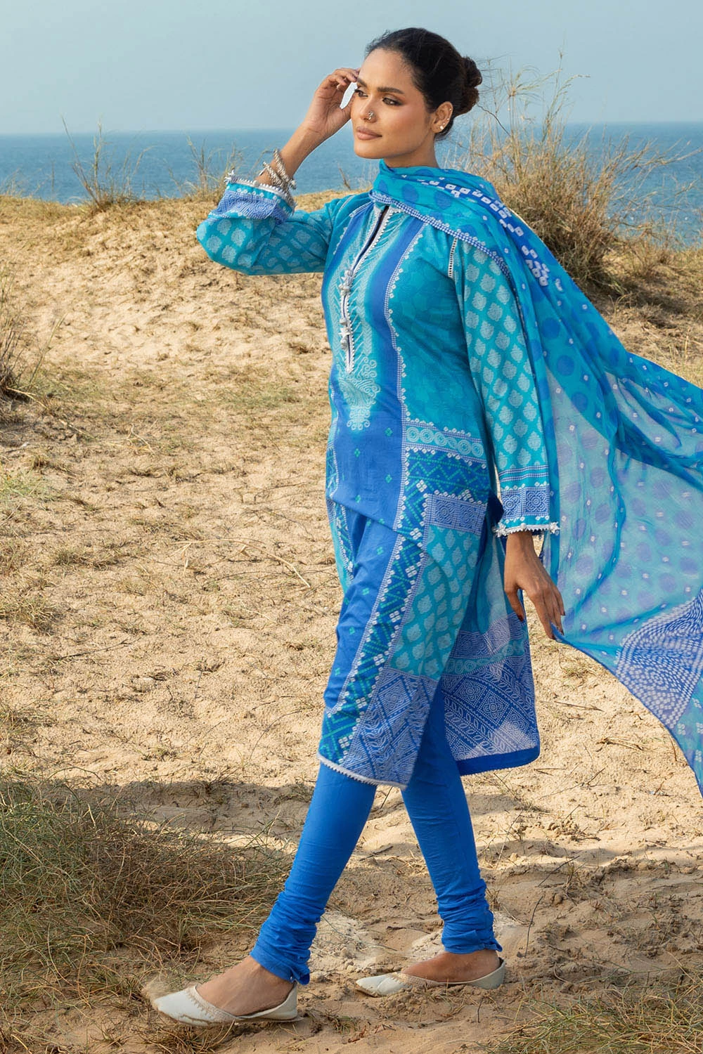 3 Piece Printed Lawn Suit CL-62148 B - W-FB-CHU-26-455493