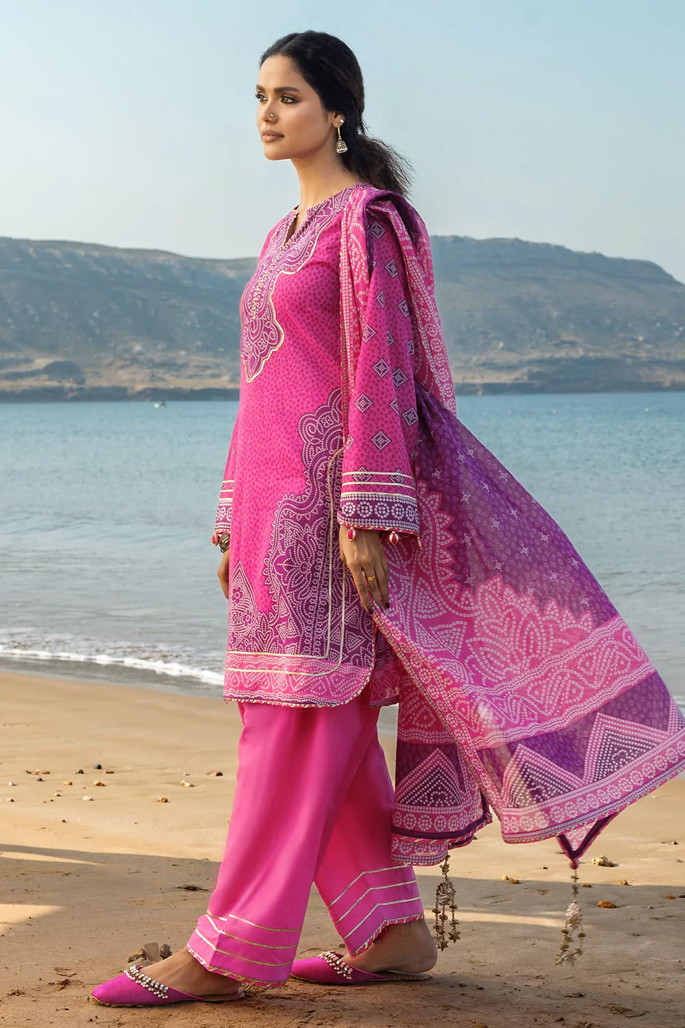 3 Piece Printed Lawn Suit CL-62061 B - W-FB-CHU-26-453023