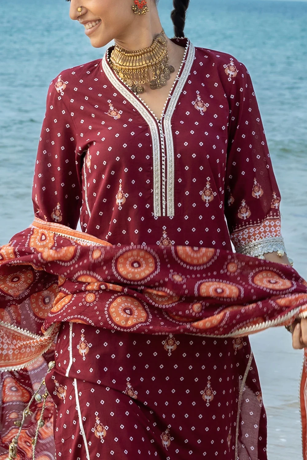 3 Piece Printed Lawn Suit CL-62168 B - W-FB-CHU-26-455497