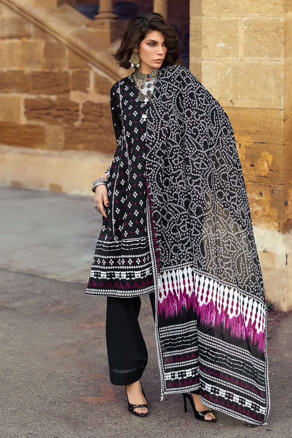 3 Piece Printed Lawn Suit CL-52175 A - W-FB-CHU-26-454665
