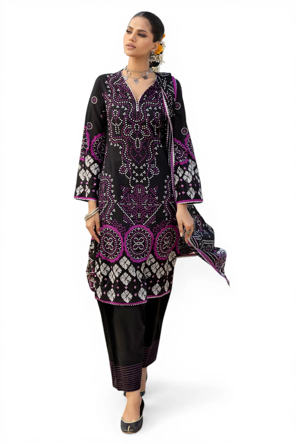 3 Piece Printed Lawn Suit CL-62170 A - W-FB-CHU-26-455494