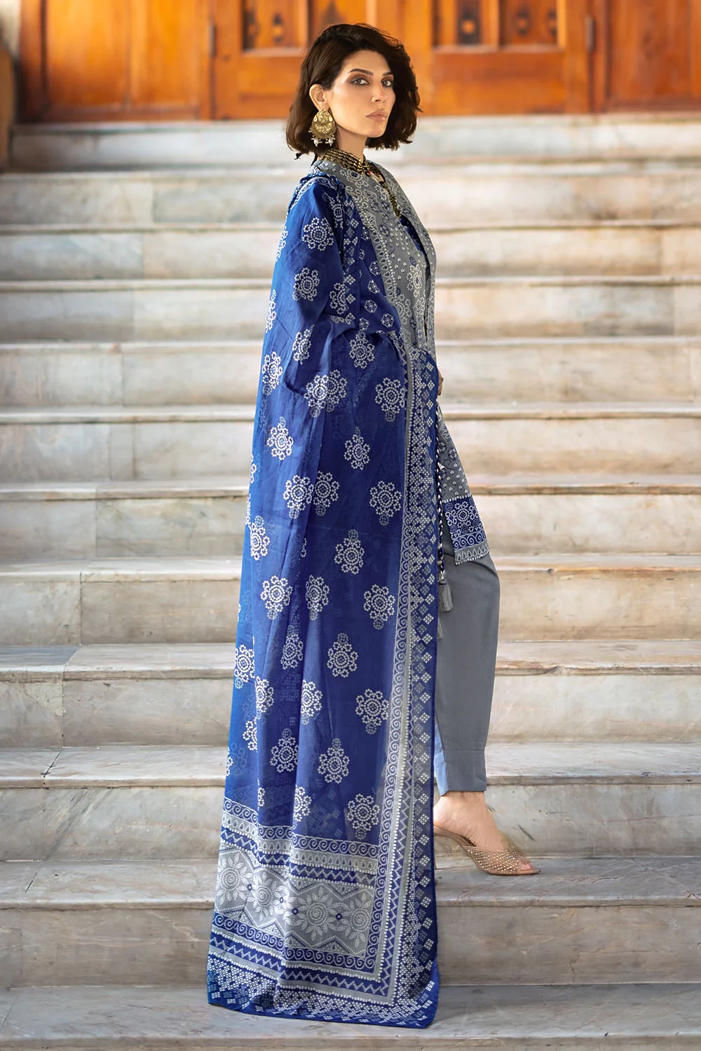 3 Piece Printed Lawn Suit CL-62027 B - W-FB-CHU-26-454664