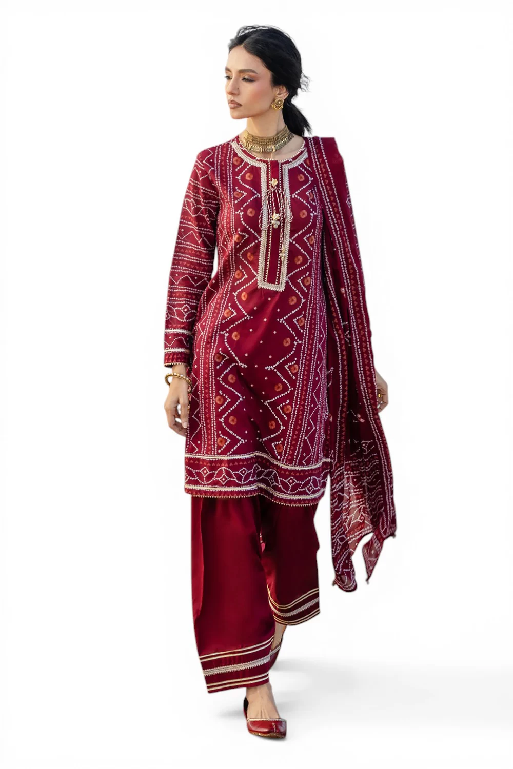 3 Piece Printed Lawn Suit CL-52180 B - W-FB-CHU-26-454668