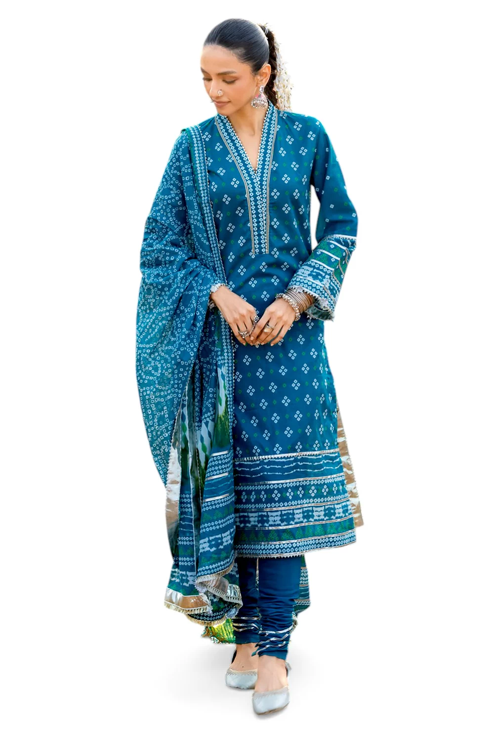 3 Piece Printed Lawn Suit CL-52175 B - W-FB-CHU-26-454666