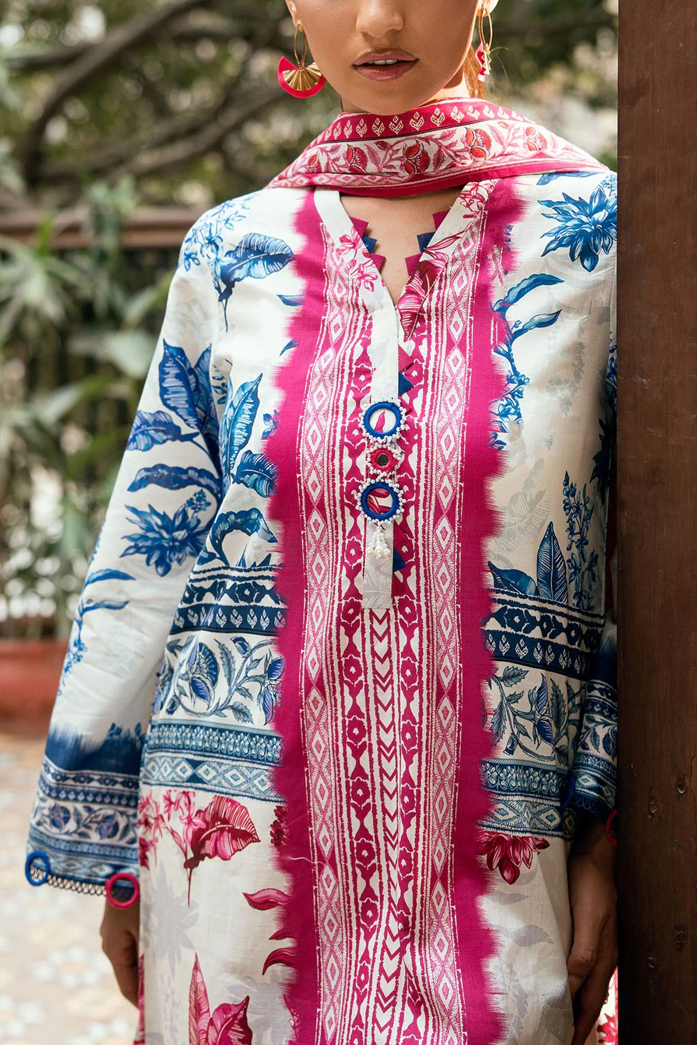 3 Piece Printed Cross Hatch Suit with Lawn Dupatta CH-62014 - W-FB-DR-26-455512