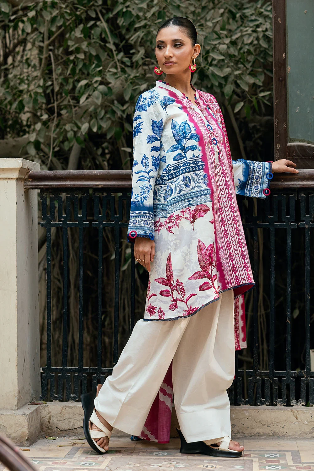 3 Piece Printed Cross Hatch Suit with Lawn Dupatta CH-62014 - W-FB-DR-26-455512