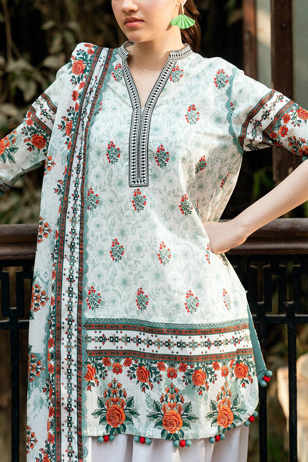 3 Piece Printed Cross Hatch Suit with Lawn Dupatta CH-62016 - W-FB-DR-26-455510