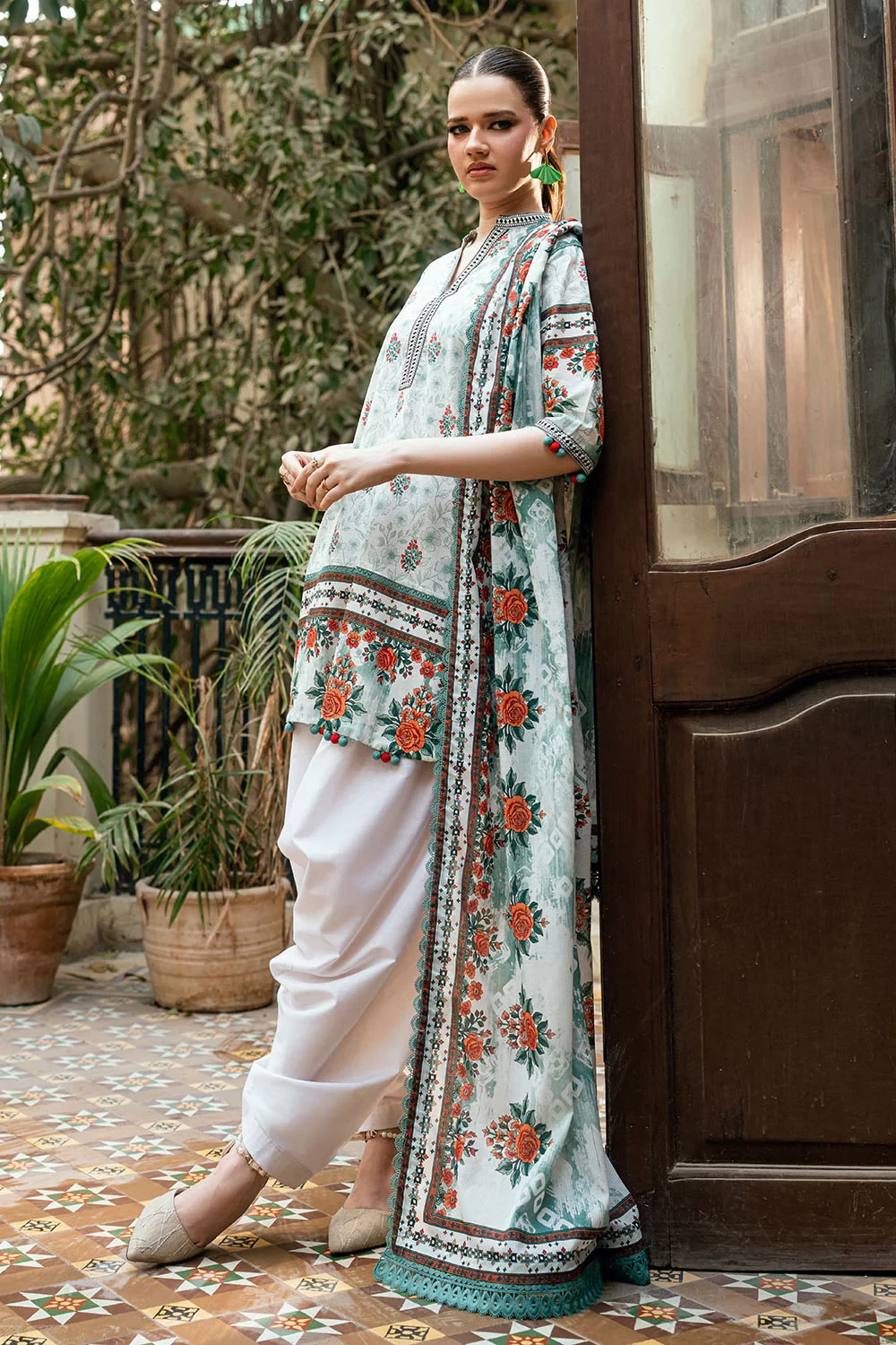 3 Piece Printed Cross Hatch Suit with Lawn Dupatta CH-62016 - W-FB-DR-26-455510