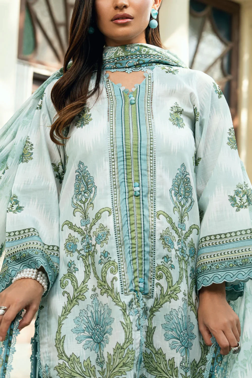 3 Piece Printed Cross Hatch Suit with Lawn Dupatta CH-62017 - W-FB-DR-26-455511