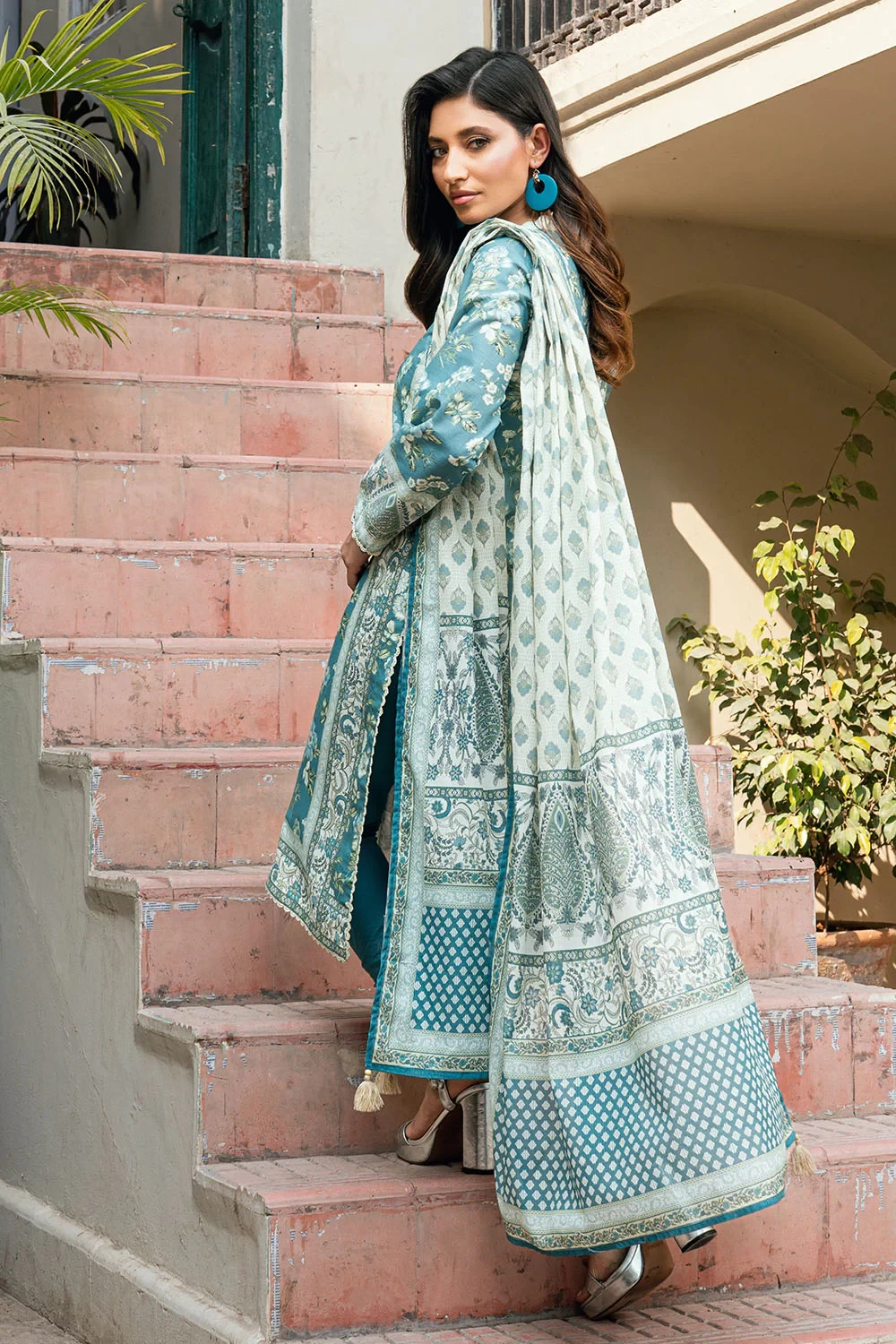 3 Piece Printed Cross Hatch Suit with Lawn Dupatta CH-62015 - W-FB-DR-26-455513