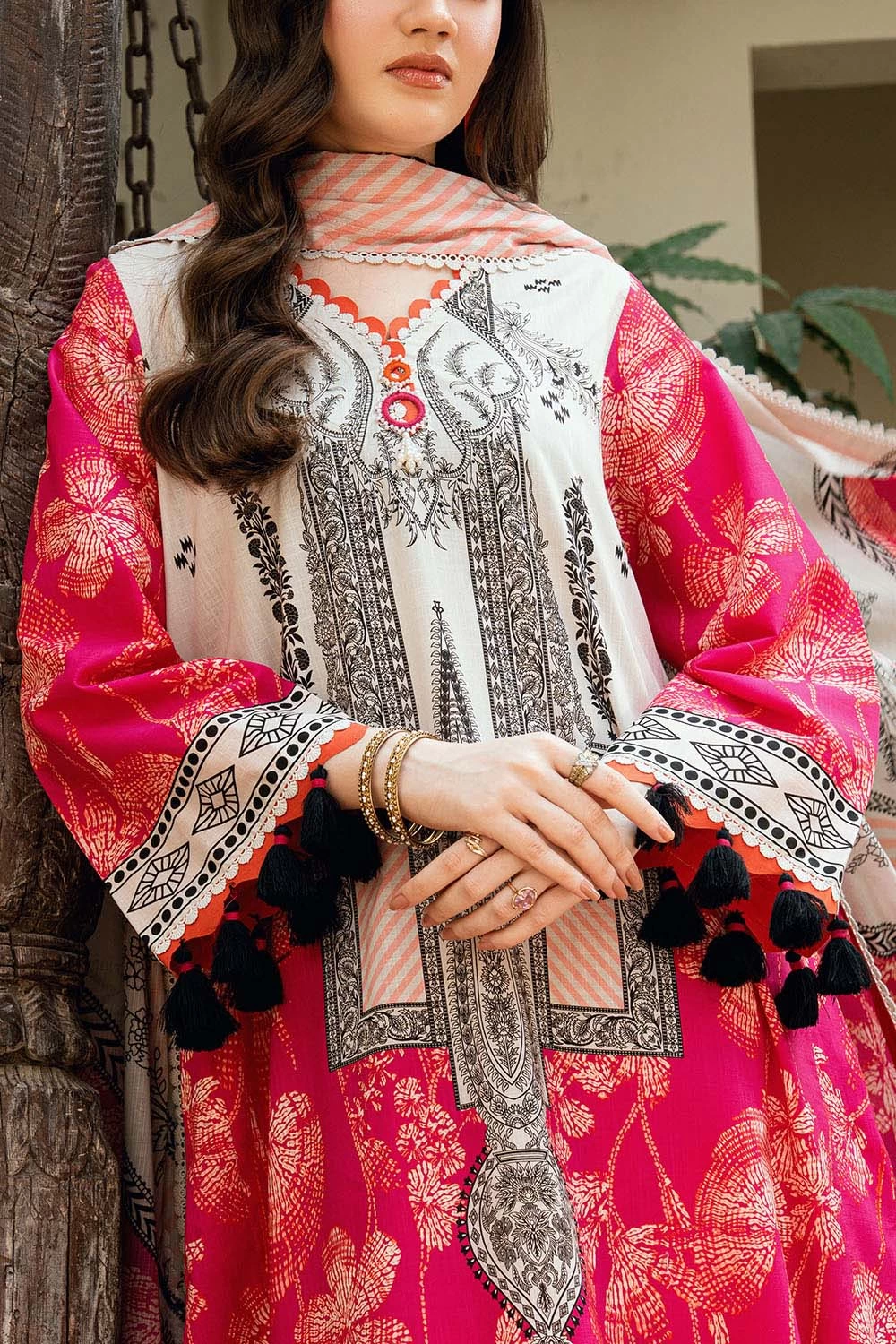 3 Piece Printed Cross Hatch Suit with Lawn Dupatta CH-62021 - W-FB-DR-26-455517