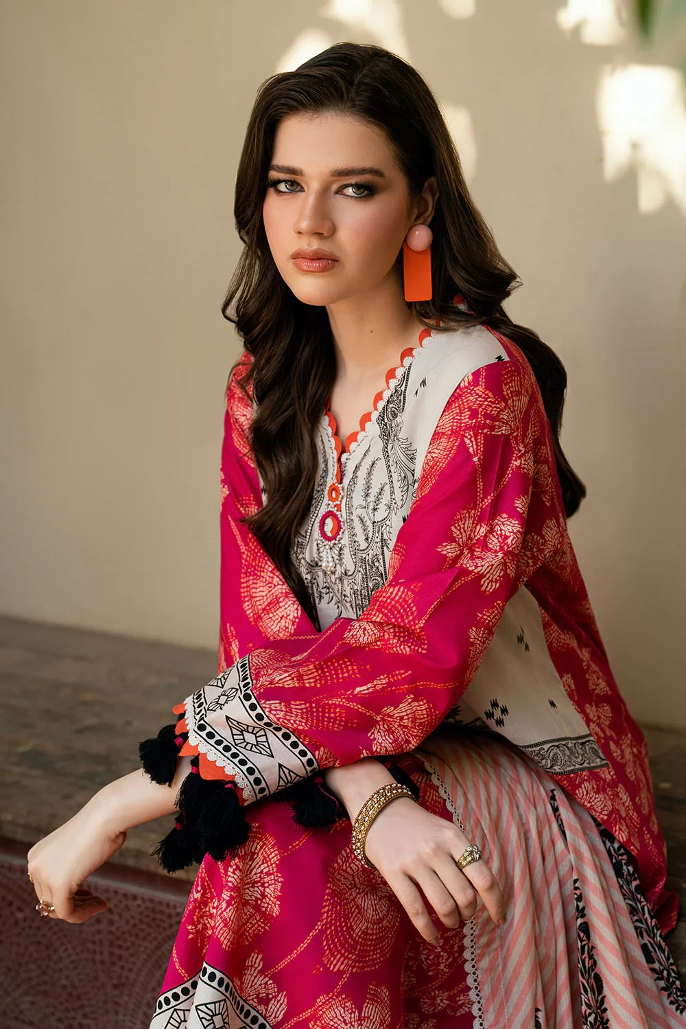 3 Piece Printed Cross Hatch Suit with Lawn Dupatta CH-62021 - W-FB-DR-26-455517