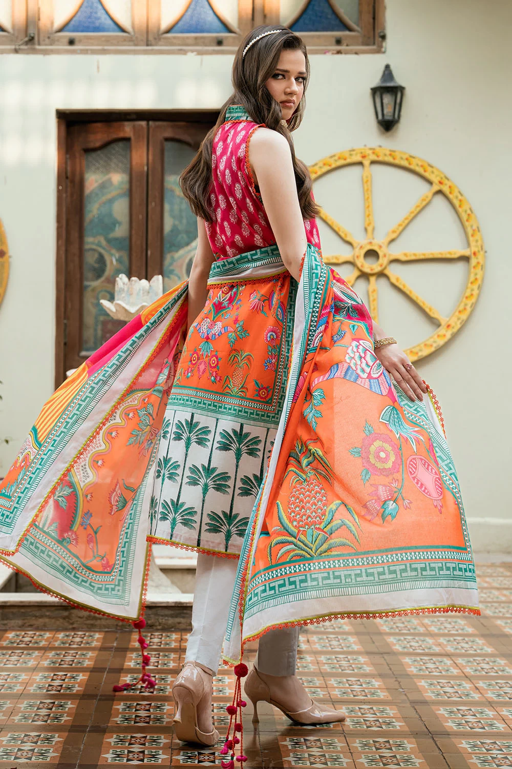 3 Piece Printed Cross Hatch Suit with Lawn Dupatta CH-62020 - W-FB-DR-26-455516