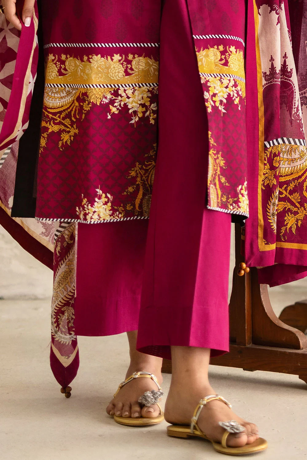 3 Piece Printed Lawn Suit with Embroidered Neckline CL-52076 - W-FB-FS-26-455979