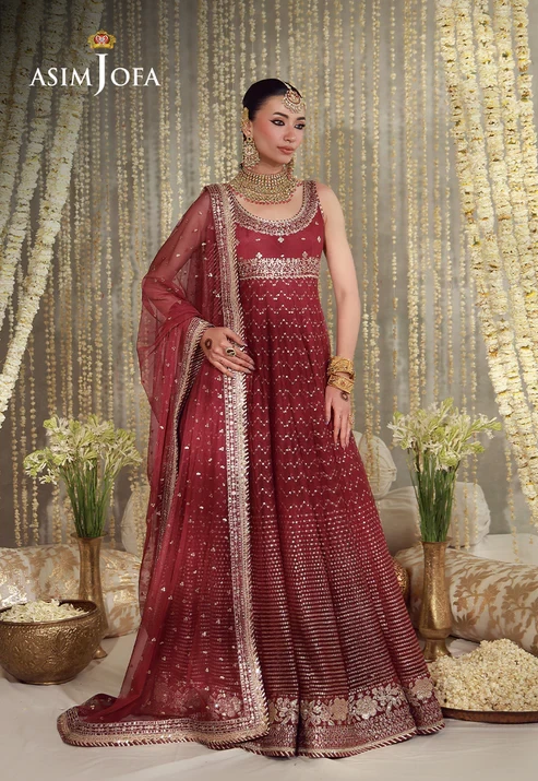AJULFE-01 Embroidered Poly Net 3 Pcs