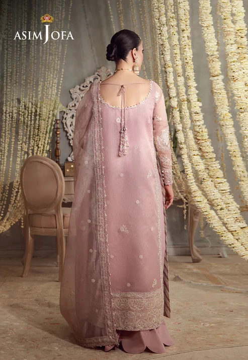 AJULFE-09 Embroidered Javeria Net 3 Pcs