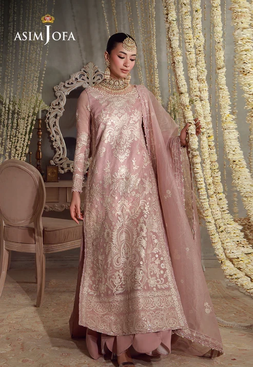 AJULFE-09 Embroidered Javeria Net 3 Pcs