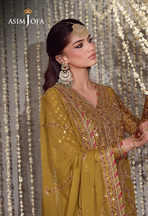 AJULFE-02 Embroidered Chiffon 3 Pcs
