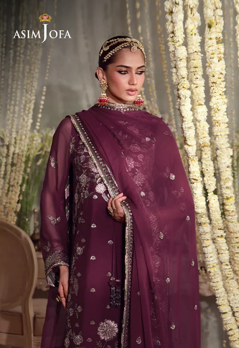 AJULFE-11 Embroidered Chiffon 3 Pcs