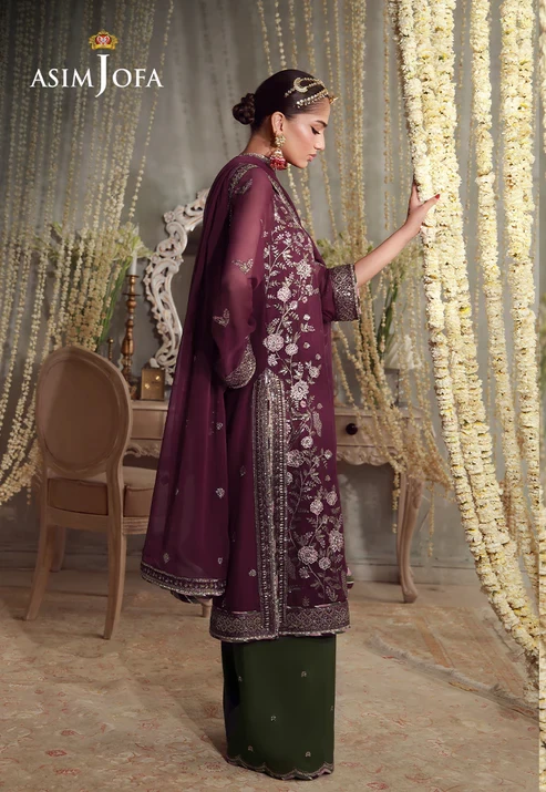 AJULFE-11 Embroidered Chiffon 3 Pcs