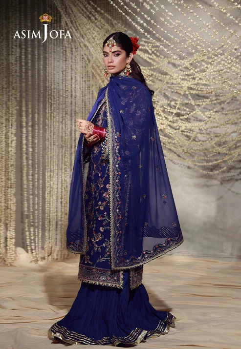 AJULFE-10 Embroidered Chiffon 3 Pcs