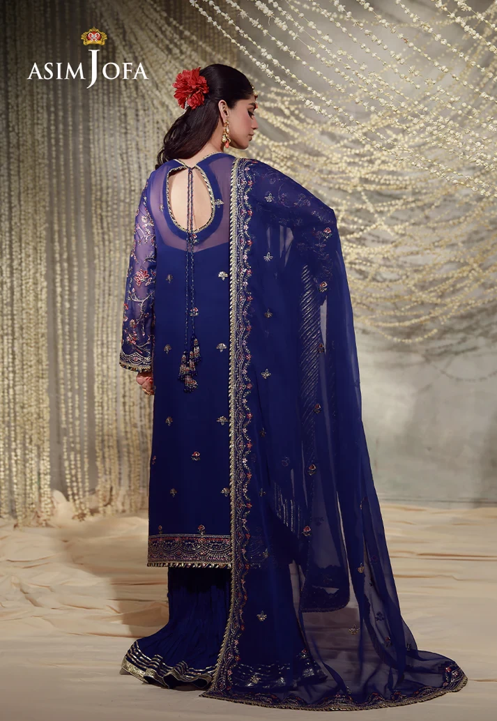 AJULFE-10 Embroidered Chiffon 3 Pcs