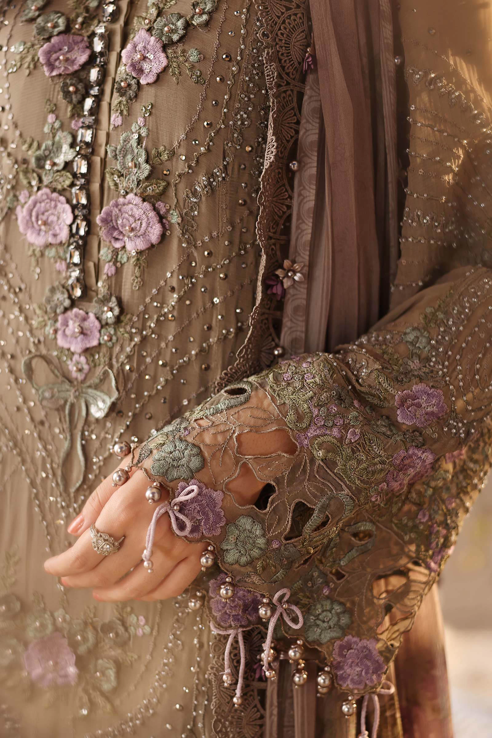3 Piece Embroidered Chiffon Suit - MPC-26-102
