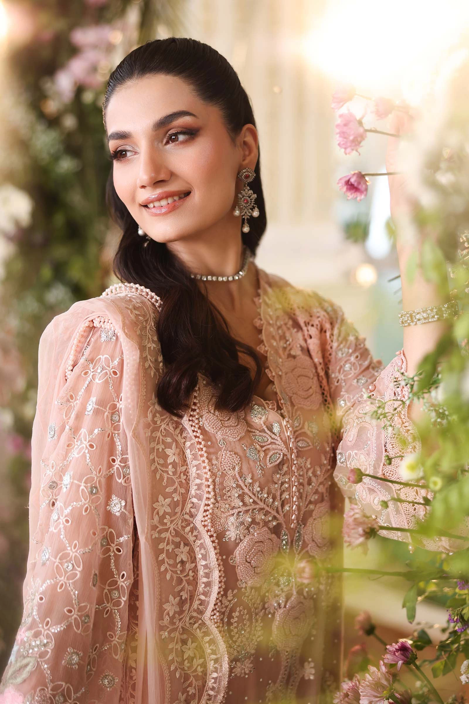 3 Piece Embroidered Chiffon Suit - MPC-26-104