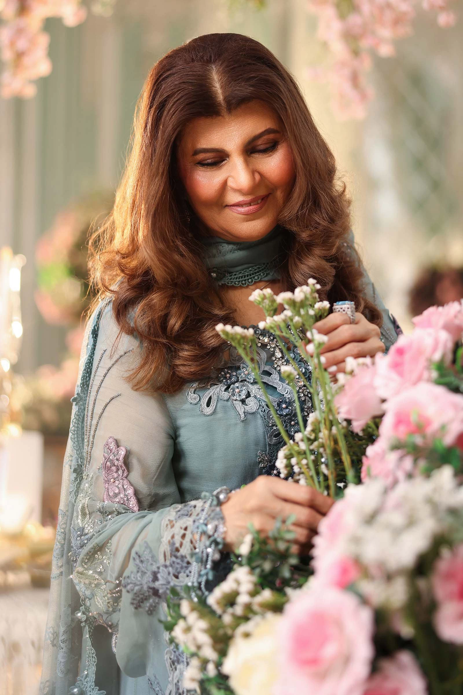 3 Piece Embroidered Chiffon Suit - MPC-26-106