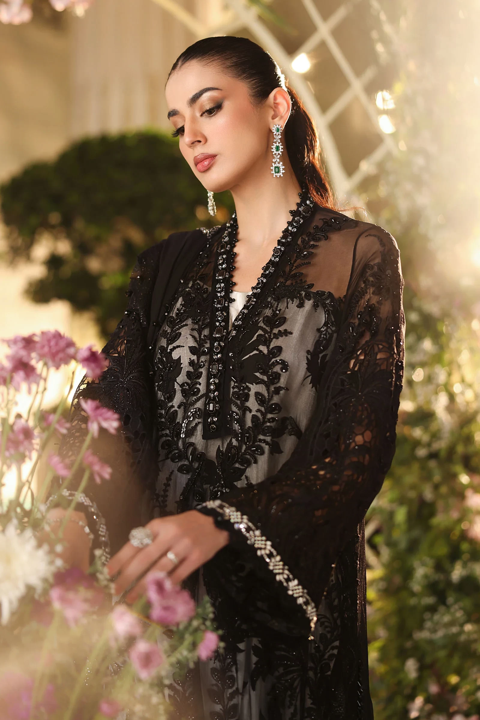 3 Piece Embroidered Chiffon Suit - MPC-26-101