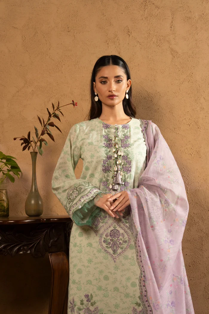 RTS | SHIRT, TROUSER & DUPATTA - SL-05-26-Cream