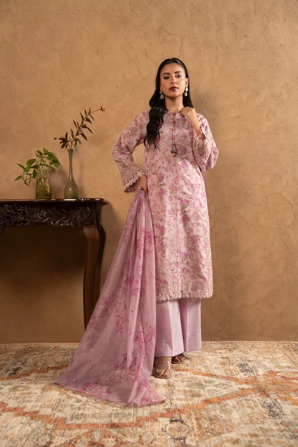 RTS | SHIRT, TROUSER & DUPATTA - SL-07-26-Pink