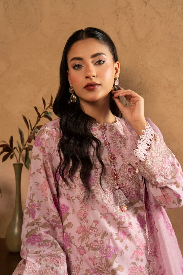 RTS | SHIRT, TROUSER & DUPATTA - SL-07-26-Pink