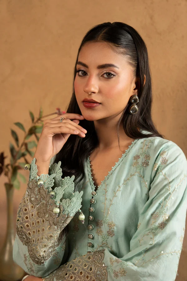 RTS | SHIRT, TROUSER & DUPATTA - SL-19-26-Light Blue
