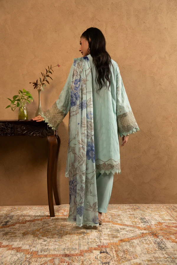 RTS | SHIRT, TROUSER & DUPATTA - SL-19-26-Light Blue