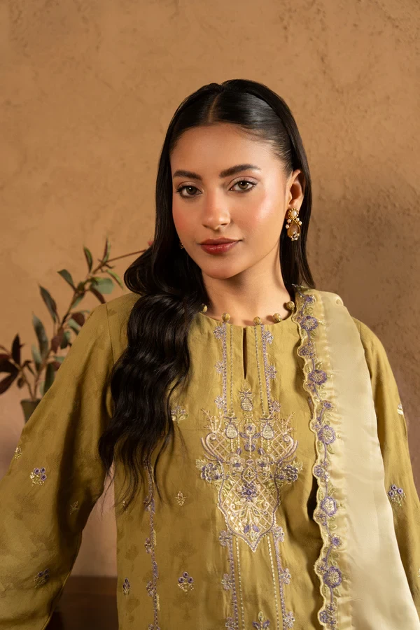 RTS | SHIRT, TROUSER & DUPATTA - SL-20-26-Green
