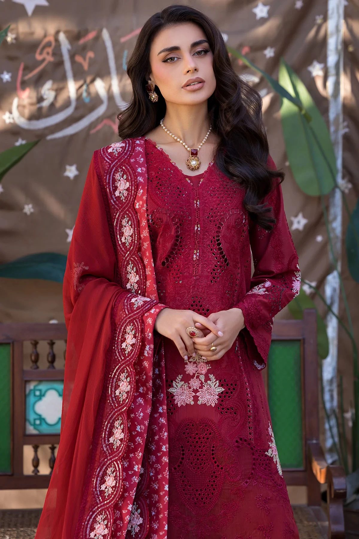 5928-IRISE EMBROIDERED LAWN - MWU05928-999-IRISE