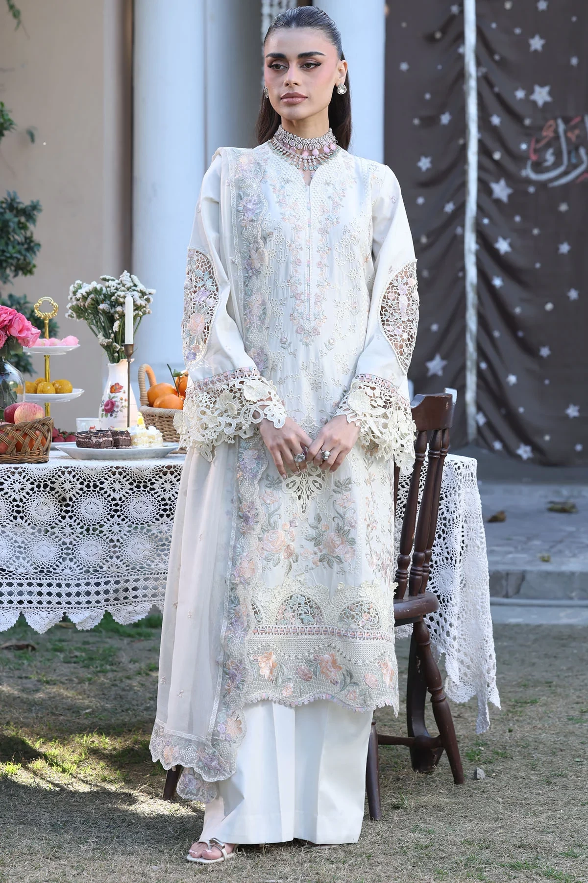 5930-SELIN EMBROIDERED LAWN - MWU05930-999-SELIN