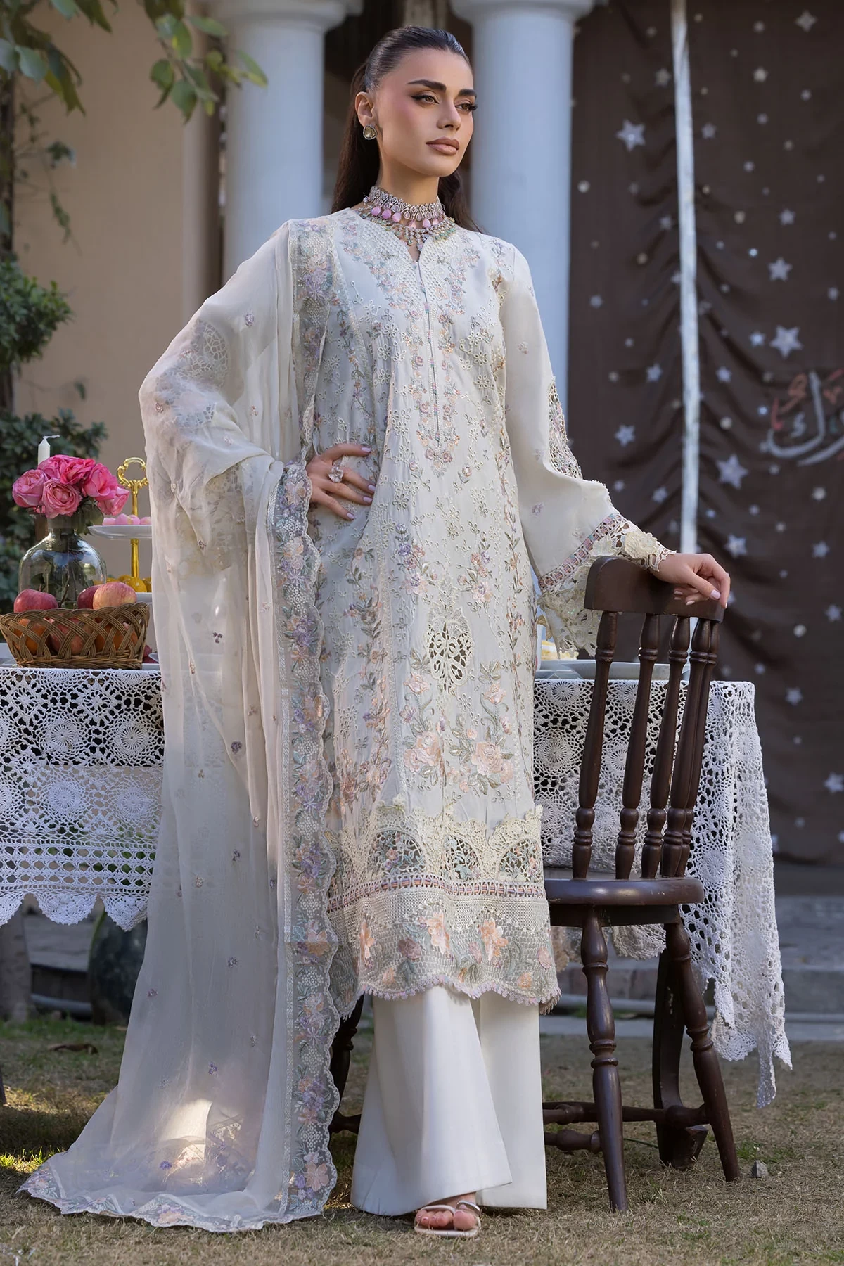 5930-SELIN EMBROIDERED LAWN - MWU05930-999-SELIN